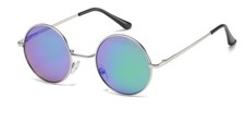 Polarized Sunglasses, Silver Frame, Multi Color Lens, New With Tags