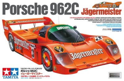 Tamiya 24372 1/24 Scale Model Sport Car Kit Brun Porsche 962C