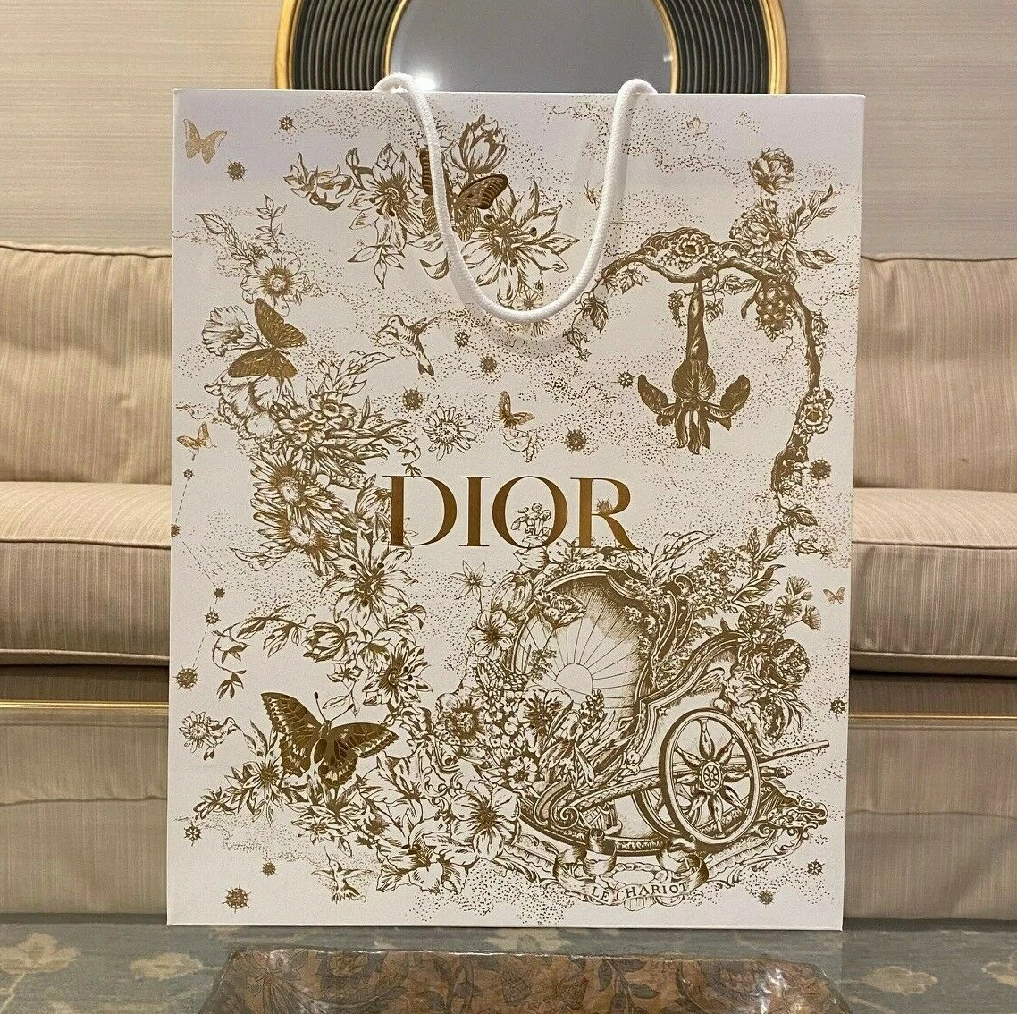NEUF SUPER RARE Authentique Dior 2021 Toilette Vacances Sac Cadeau 14 x 17,25 x 6,5