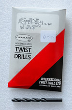 Twist drills - 6mm diameter - brand new