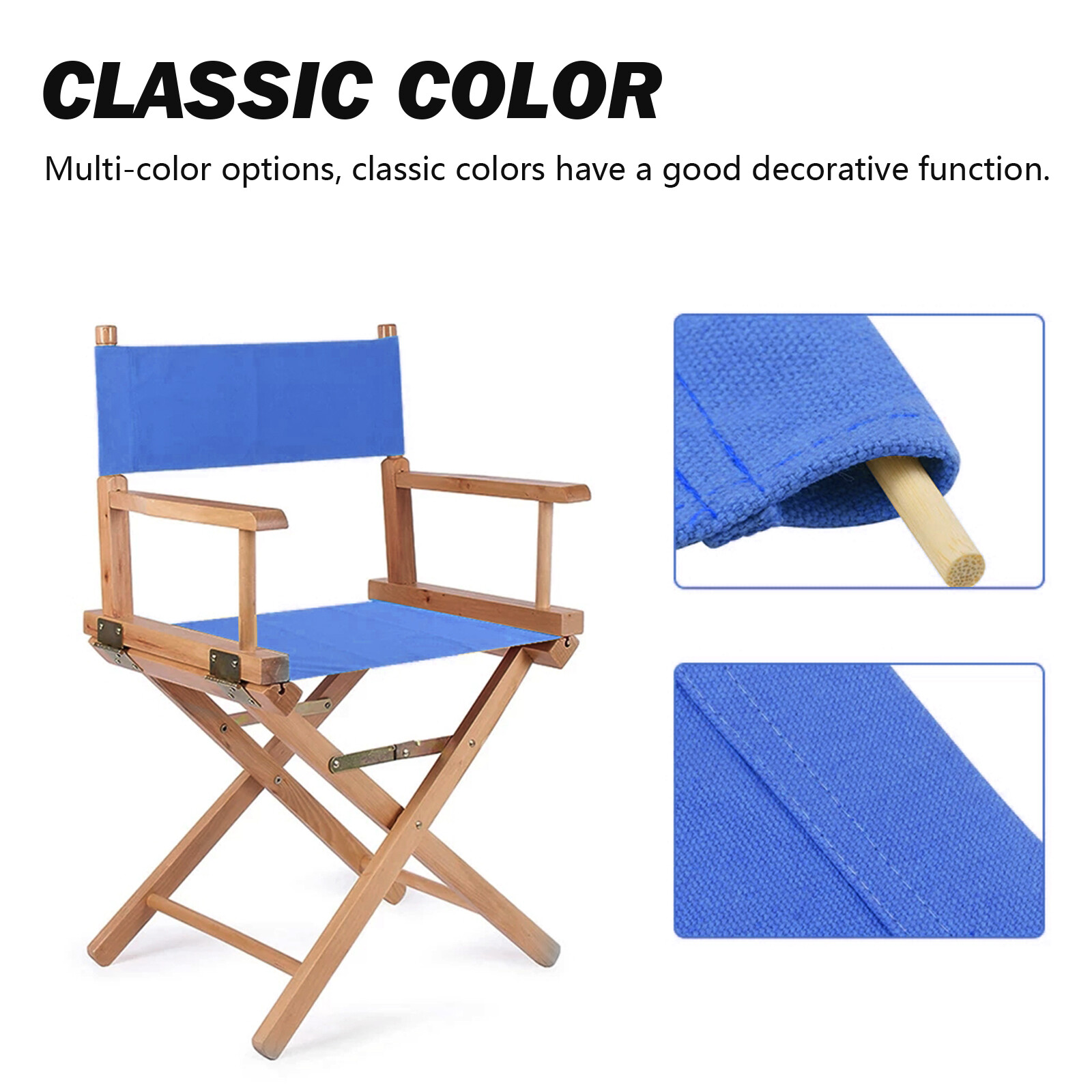 2X Replacement For Directors Chair Covers Outdoor/ Garden Canvas Seat