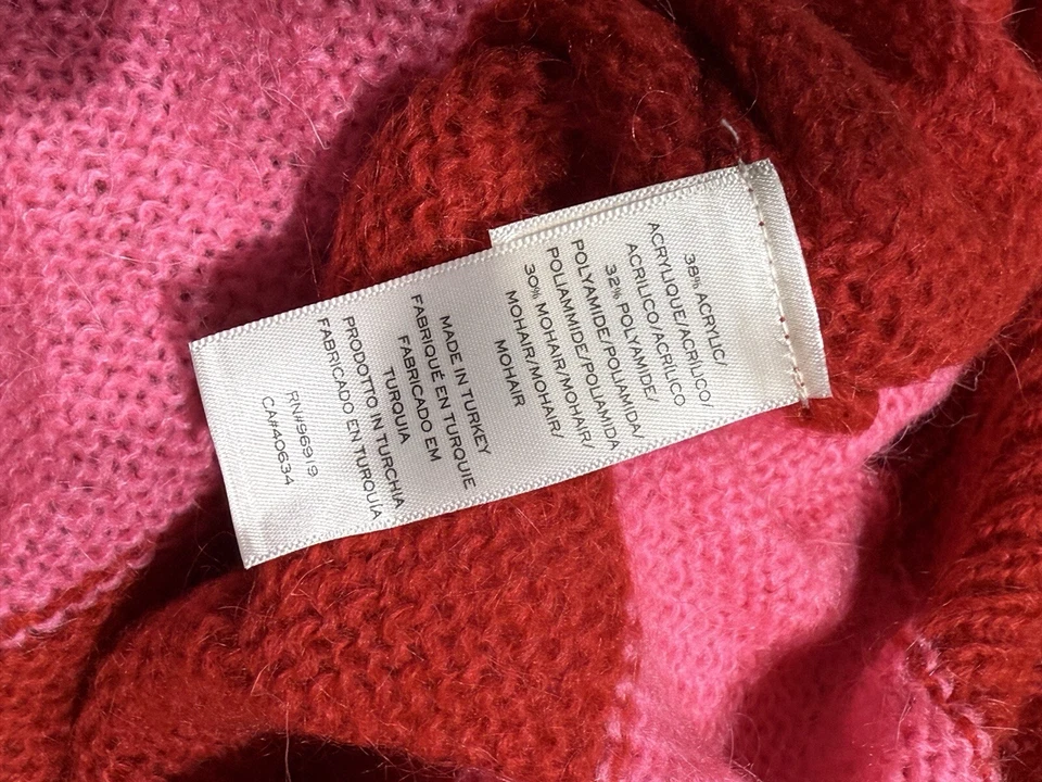 НОВЫЙ свитер Stray Rats x Marc Jacob The Grunge — красный/розовый, размер большой - Изображение 4 из 4