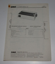 SAMS Computer Facts CP21 Atari Printer Model 1025 Technical Service Data