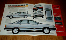 1985 Audi 200 Quattro Original Imp Brochure Specs Info 84 85 86 89 Turbo 1985 Audi 200 Quattro Original Imp Brochure Specs Info 84 85 86 89 Turbo