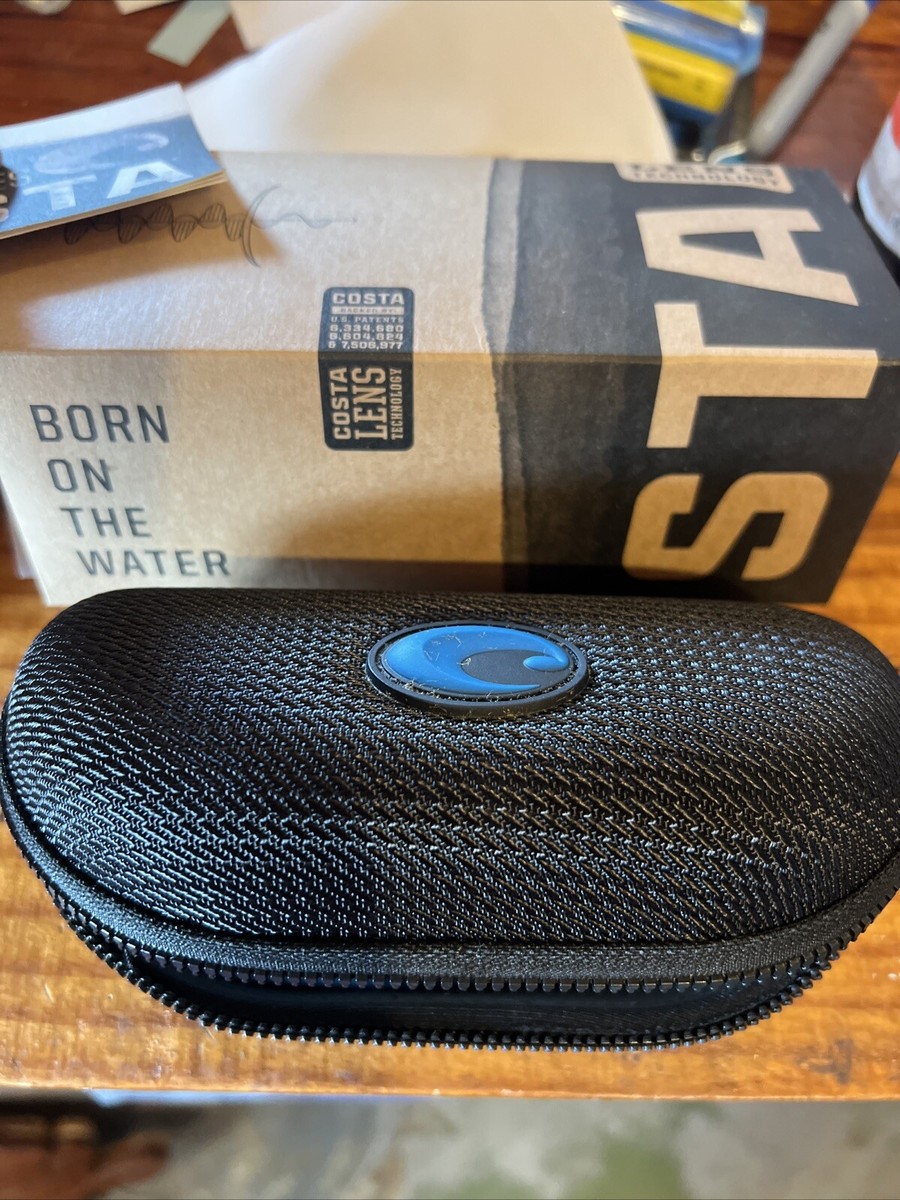 Costa Del Mar Zippered Sunglass Hard Case Clamshell Black CASE ONLY-580