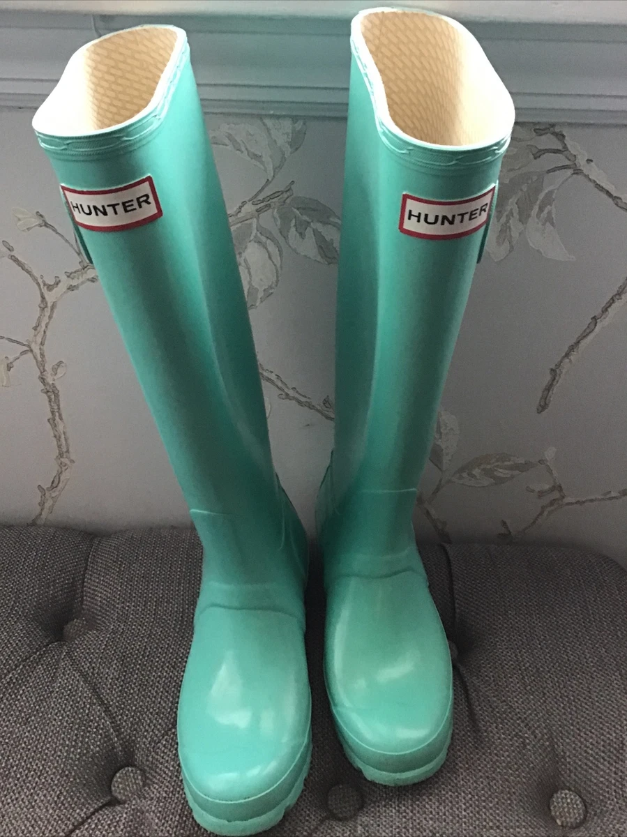 Hunter boots turquoise cheap