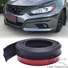  2.5M/8.2ft Car Front Bumper Lip Splitter Side Spoiler Skirt Protector Rubber