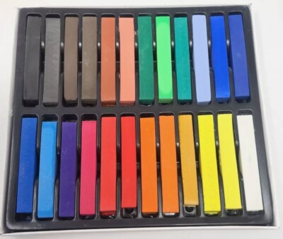 Künstler Soft Dry Pastelle Box Set 24 Farben Zeichnung Quadrat Kreide Kunst Handwerk Verwendung