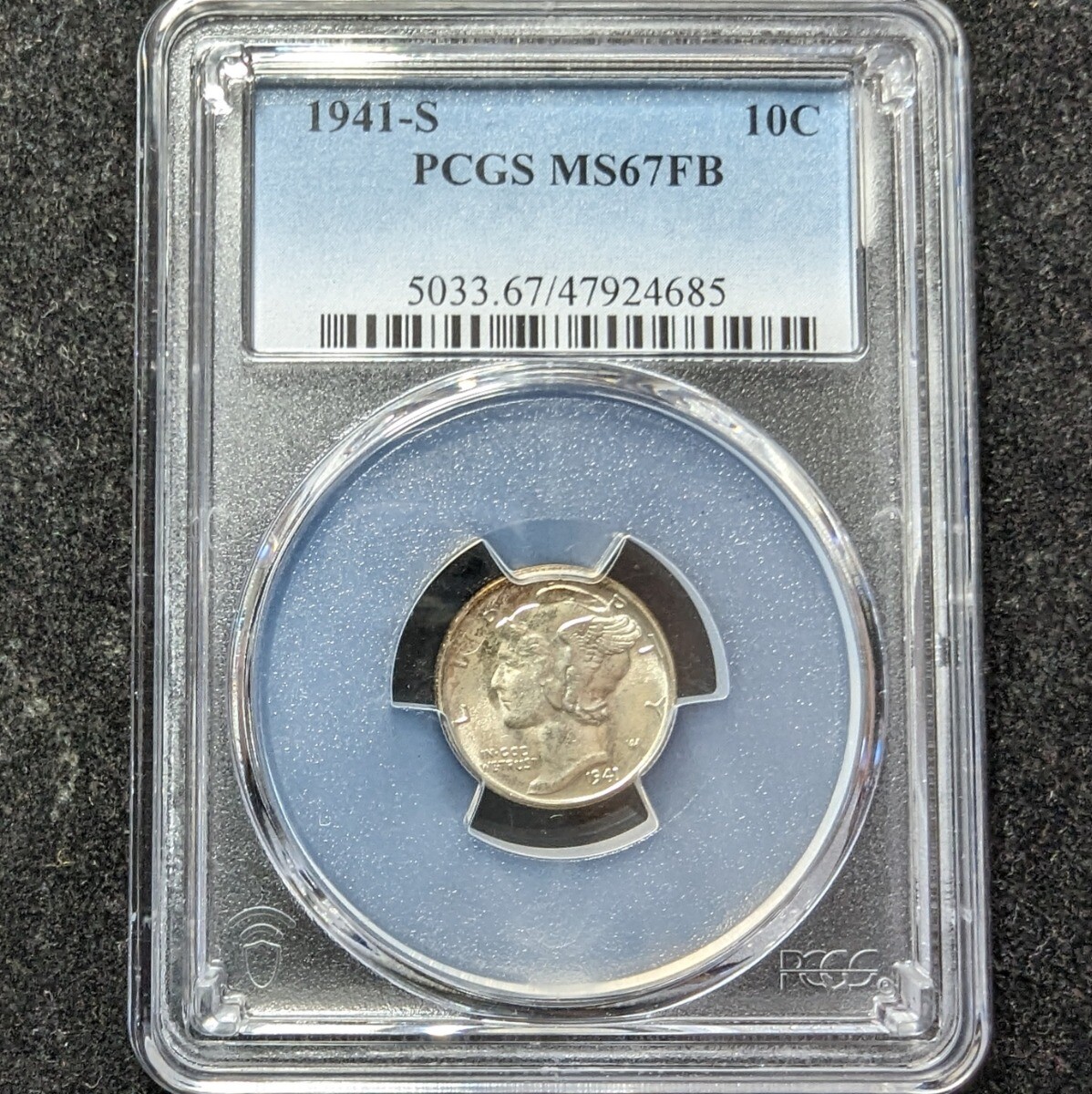 1941-S 10C PCGS MS67FB Silver Mercury Dime 47924685 | eBay