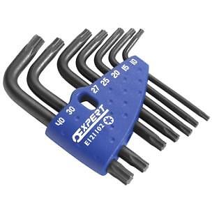 Expert 7pc Sleeve Torx Key Set T10 T15 T20 T25 T27 T30 T40 E121102 ...