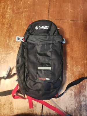 Outdoor Products ARROYO Hydration Backpack Hiking Bag 13L Black Red 16