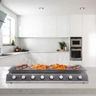 8 Burners BBQ Gas Grill Stainless Steel Tabletop LPG Gas Grill with Steel Shield