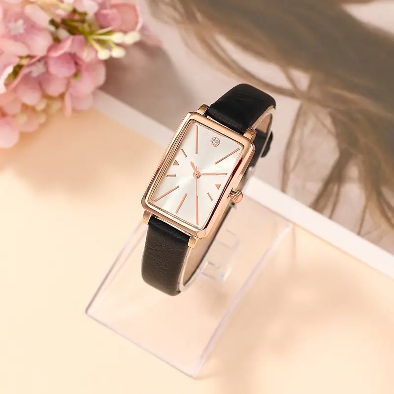 Women\'s Square Quartz Watch Vintage Roman Numeral Dial Twisted Bezel Stainless Square Watch With Roman Numerals - Etsy main image 4