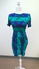 Vintage Impulsive Short Sleeve Floral Print Dress Size Small Petite SP