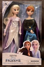 Disney Store Frozen 2 - Queen Anna  Snow Queen Elsa Doll Set NIB