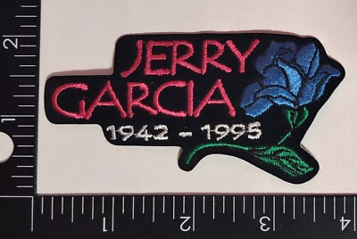 Patch - Jerry Garcia Blue Rose Grateful Dead Hippie Rock Music 60s Iron JoMcDo