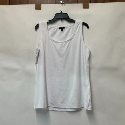 Alfani Womens Plus 1X Bright White Scoop Neck Layering Tank Top NWD CO54