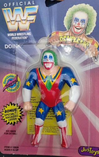 1994 WWF WWE Doink Bend-ems Wrestling Figure Serie...