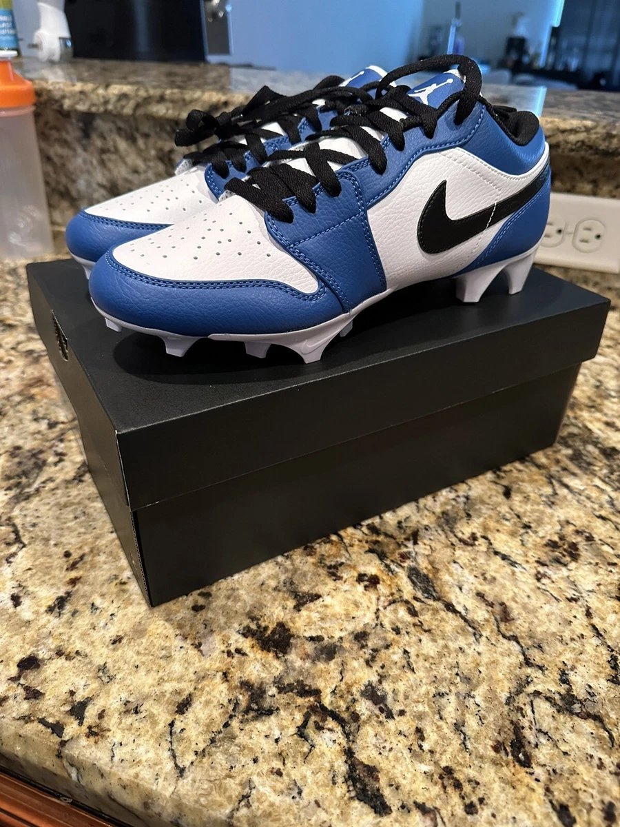 Jordan 1 Low Vapor Edge Td Football Cleat Size 9 Royal Blue White