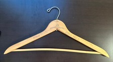 Hilton Hotels Wood Hanger "Around The World" 19  Solid Wood Hanger Vintage