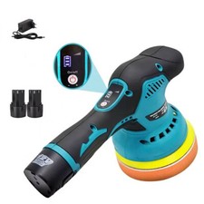 LUCIDATRICE ROTORBITALE CON DOPPIA BATTERIA 12V 6 VELOCITÀ LEVIGATRICE PER AUTO