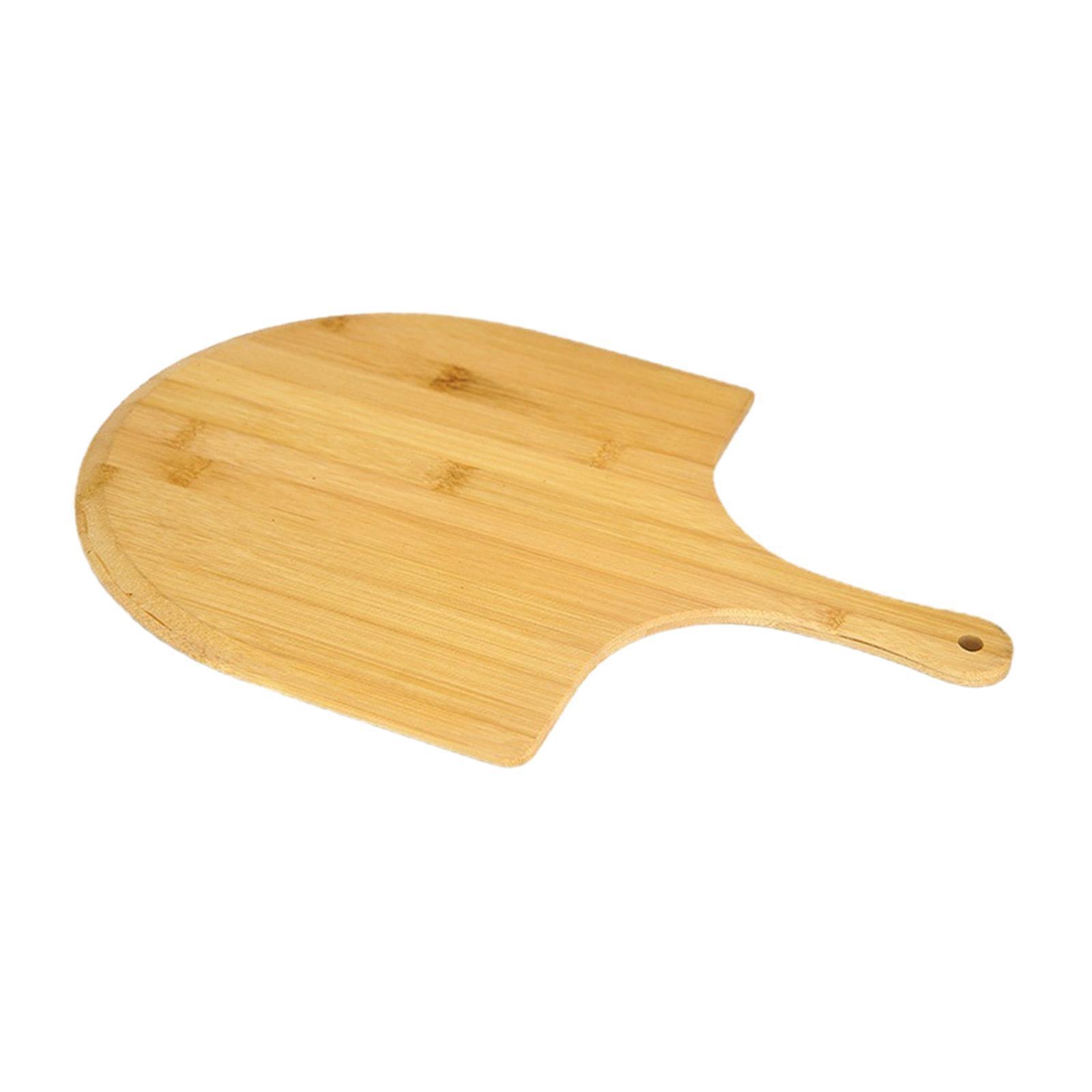 Bamboo Pizza Peel Durable with Ergonomic Handle for Cutting Vegetables