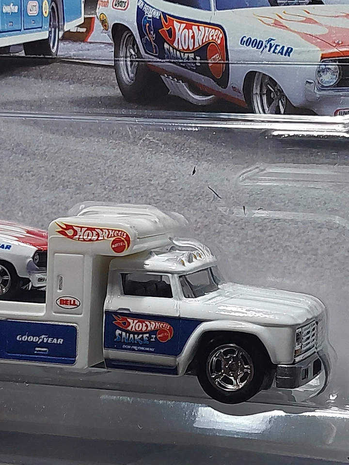 Hot wheels 1/64 🇫🇷 Team Transport 1972 plymouth cuda+ rétro rig #46 - Photo 3/4