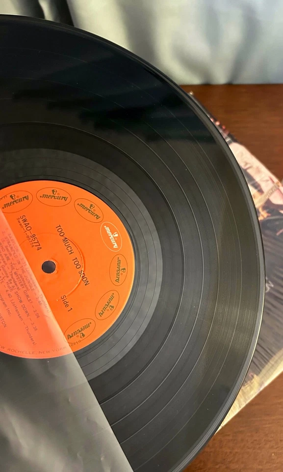 New York Dolls TOO MUCH TOO SOON Original RARE Capitol Records Club Press Shrink Foto 4 de 4