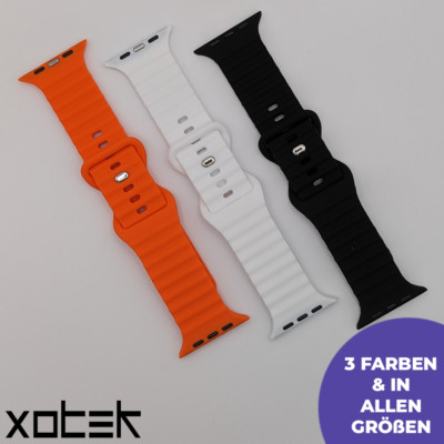 OceanBreeze Silikon Armband für Apple Watch 1-9 Ultra 2 38/40/41 & 42/44/45/49mm