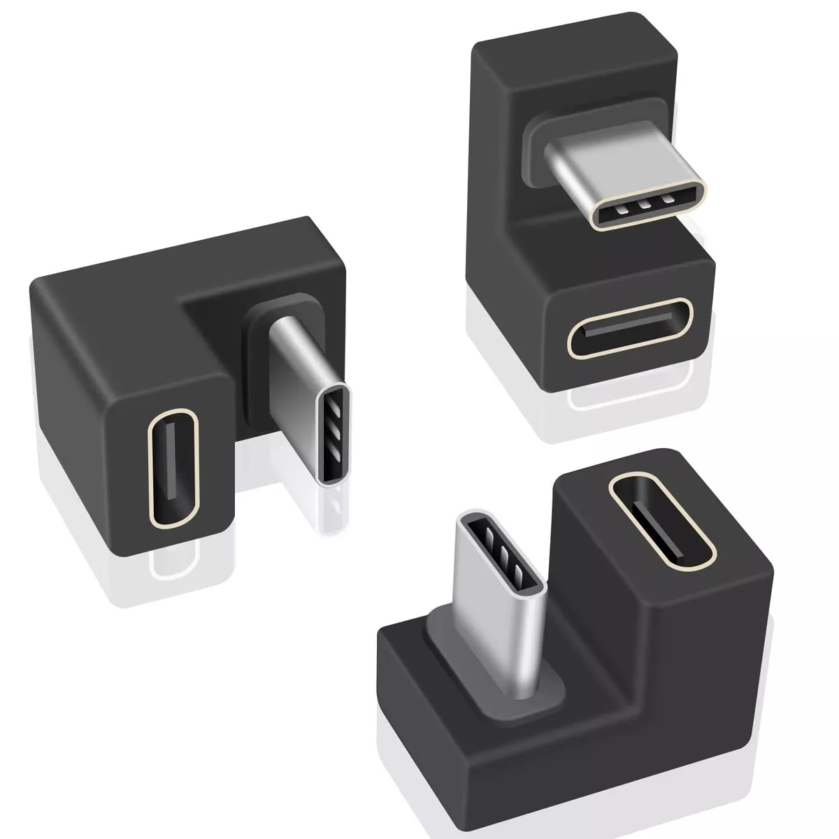 U Shape 180 Degree Angled USB 3.1 Type C to C Extension Adapter Connector 10Gbps