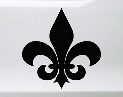 Fleur De Lis Vinyl Decal V2 - Flower Lily - Die Cut Sticker