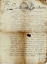 1781 Scambio Di Beni (Legno, Terreni, Vigne, Giardino) Famiglia CALLET D'Armeau