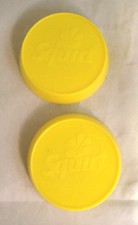 VINTAGE SQUIRT SODA CAN TOPPERS SET OF 2