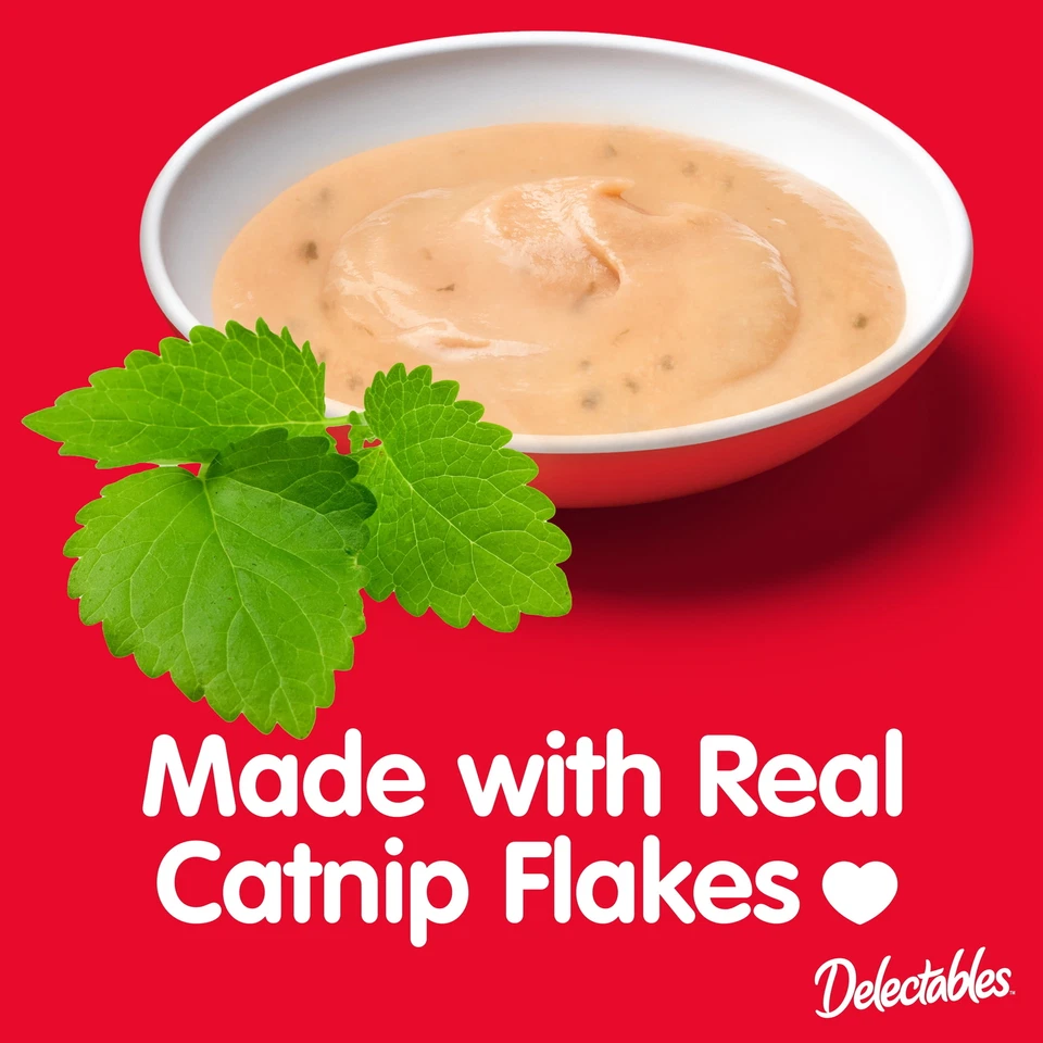 Atún y salmón Hartz exprimir con sabor a hierba gatera lamible golosina para gatos, ¡32 unidades! Foto 4 de 4