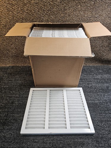 (Qty 12) Hd Supply 127384 16x20x1 Pleated Air Filter, Merv 8, Synthetic Media