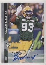 2021 Upper Deck CFL Auto Kwaku Boateng #115 Auto ry5