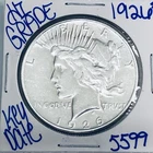 1926 S SILVER PEACE DOLLAR AUTHENTIC HI GRADE U.S. MINT COIN RARE KEY DATE 5599