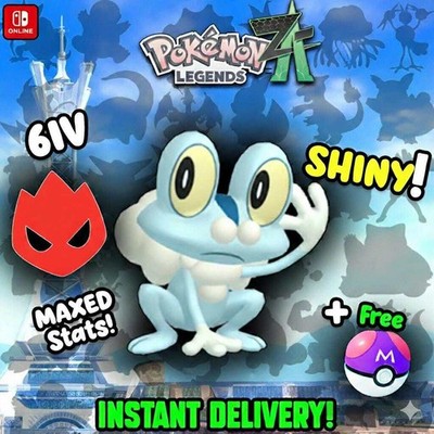 Pokemon Za Lvl 5 Modest SHINY ALPHA 6IV Froakie Competitive Set Battle Ready Swi