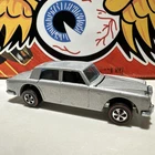 1969 Hot Wheels REDLINE  ROLLS ROYCE SILVER SHADOW GREY Enamel White Int Minty