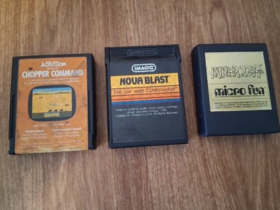 vintage ColecoVision and atari game lot of 3 untested