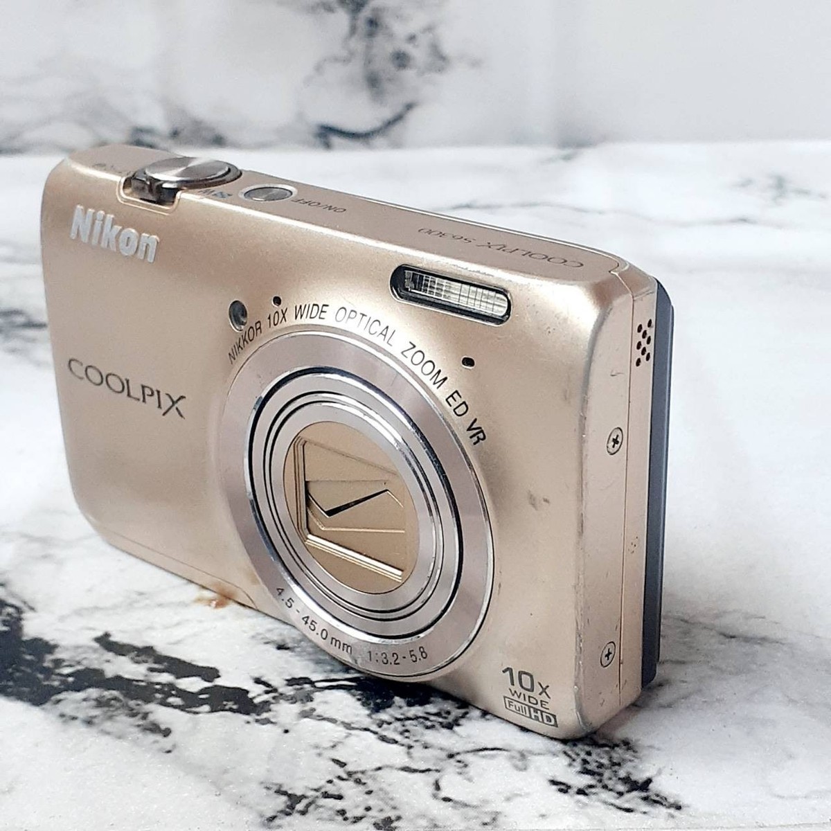 Nikon COOLPIX S6300 Gold Digital Camera 10x Optical Zoom