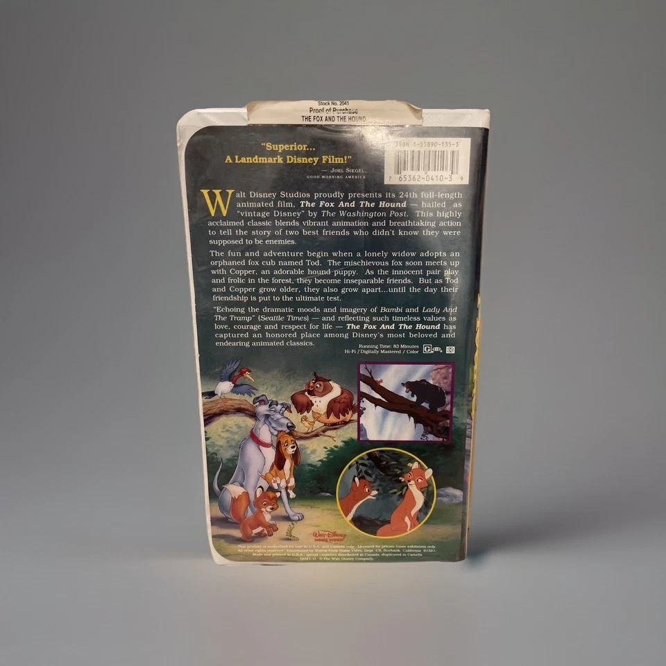 Walt Disney Classic The Fox and The Hound (1994) Black Diamond Edition - Image 2 of 4