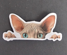 Cute Playful Kitty Cat Sticker 1.25" x 2.75" D