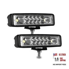 Led Pods Light Bar - nicerpro Slim 60W 10000Lm 12V/24V Driving Fog Light 6 Inch