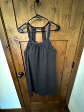 prAna Women's Black Racerback Scoop Neck Stretch Tank Top, Size L