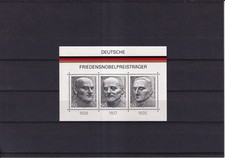 SA39e Germany 1975 German Nobel Prize Winners mint minisheet