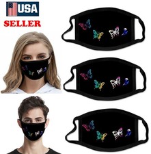 3 Pack Washable Reusable Double Layer Cotton Face Masks Adult Black Unisex Gifts