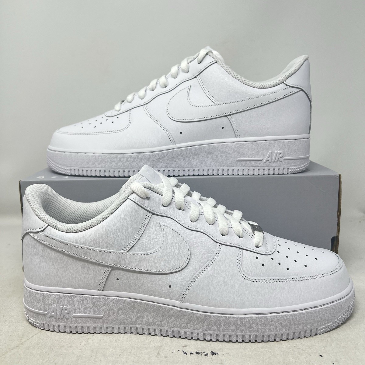 Nike Air Force 1 '07 White Men's 13 Shoes Sneakers No Lid CW2288