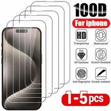 1-5Pcs Tempered Glass For IPhone 16 15 14 13 12 11 Pro Max Screen Protector