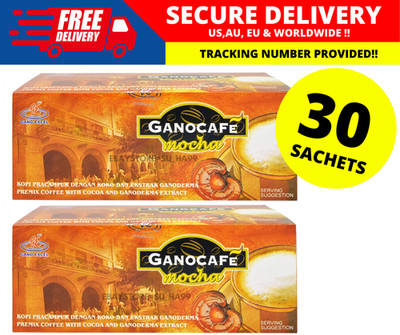 2 BOX Gano Cafe Mocha Gano Excel Ganoderma Halal 15 SACHETS